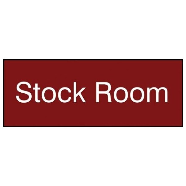 Accuform 8 in W x 3 in H, Engraved Plastic PSG880MR - main